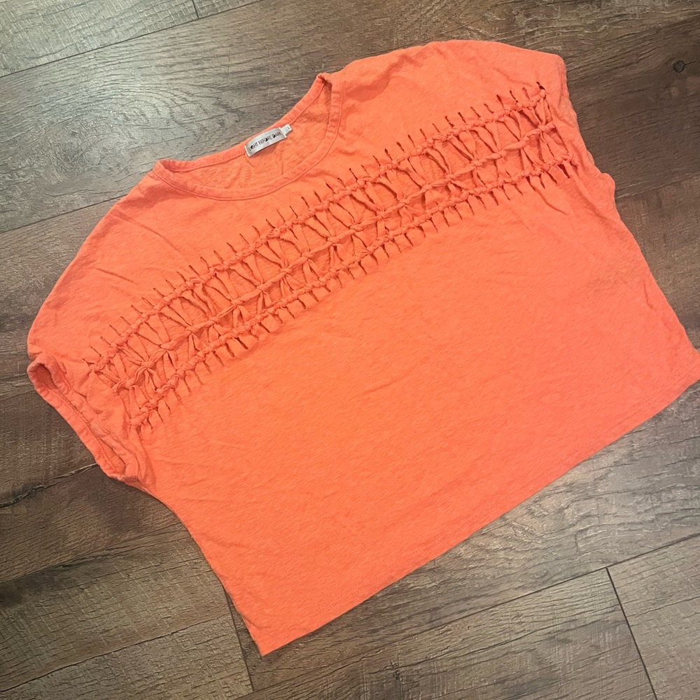 Light Before Dark Coral Top